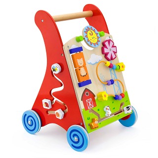 Acitivity baby walker - red